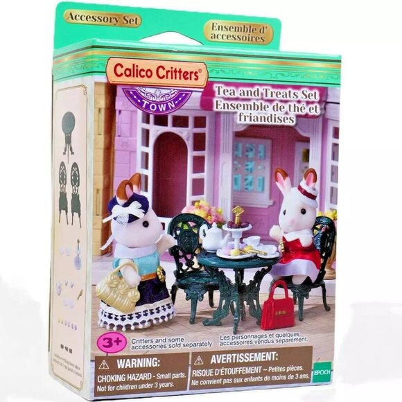 Calico Critters Sylvanian Families Town Series Tea and Treats Set - 15+ Pieces - Picture 2 of 6